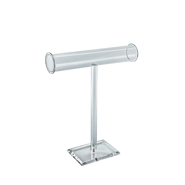 T-Stand Necklace/Bracelet Counter Display. Clear 15"H x 14"W, PK2